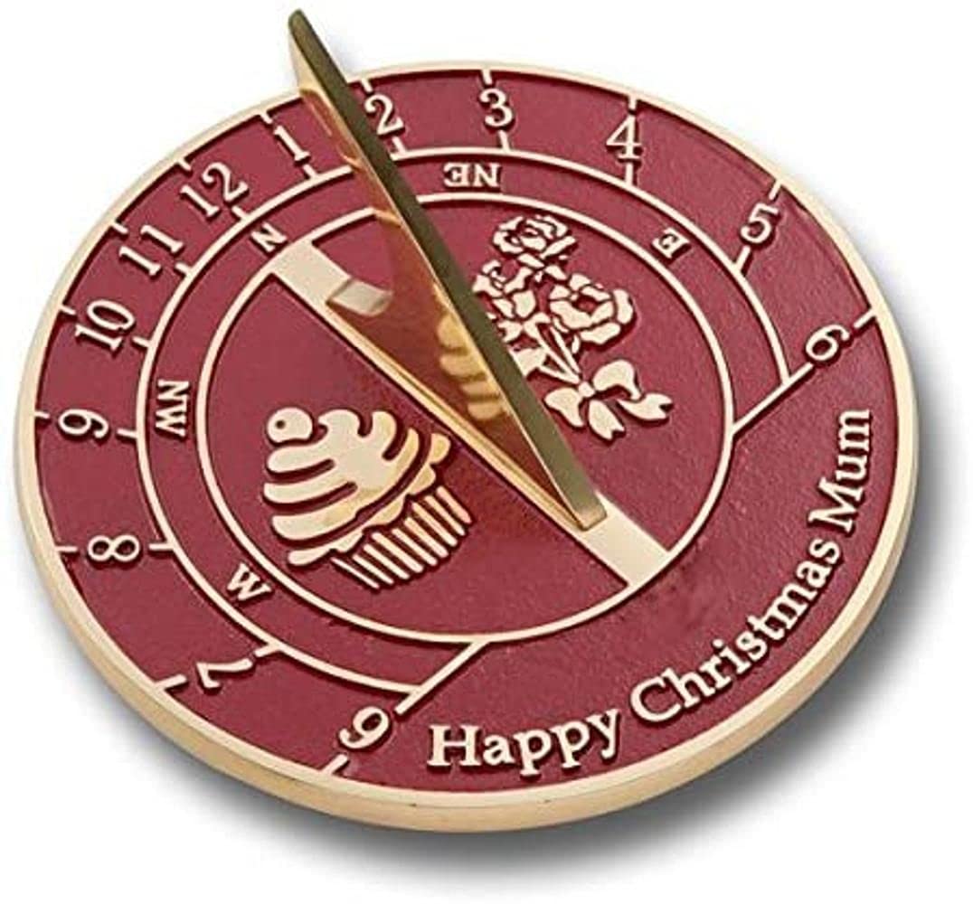 NauticalMart Heavy Duty Cast Brass Sundial - Handmade Christmas Gift for Mom, Garden Decor, Outdoor Timepiece, Unique Home & Yard Decoration