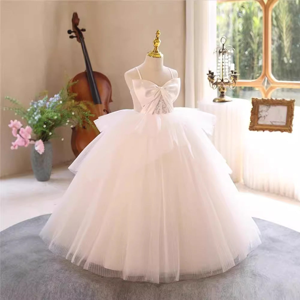 Elegant Girls Suspender Princess Dress for Birthday Party | Cute Toddler Party Outfit for Special Occasions & Photo Shoots