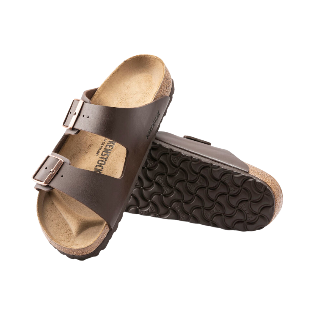 Arizona Women's Sandals - Dark Brown Birko-Flor Comfortable Footwear for Casual Wear & Outdoor Activities
