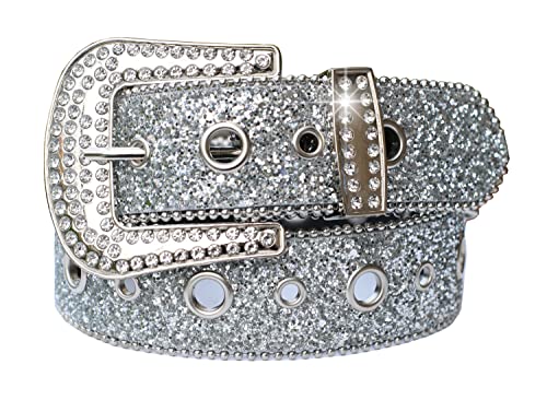 Silver-rhinestone Buckle