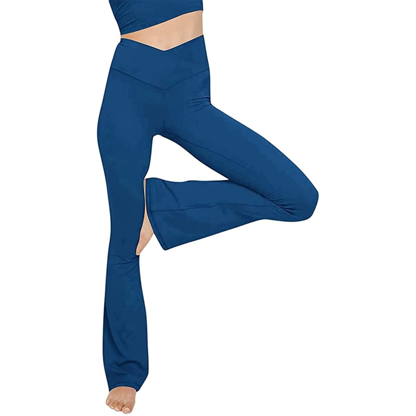 JJHAEVDY Women's Bootcut Yoga Pants - High Waisted Workout Leggings with Tummy Control, Stretchy Non-See Through Flare Pants for Yoga, Gym, Running & Everyday Wear