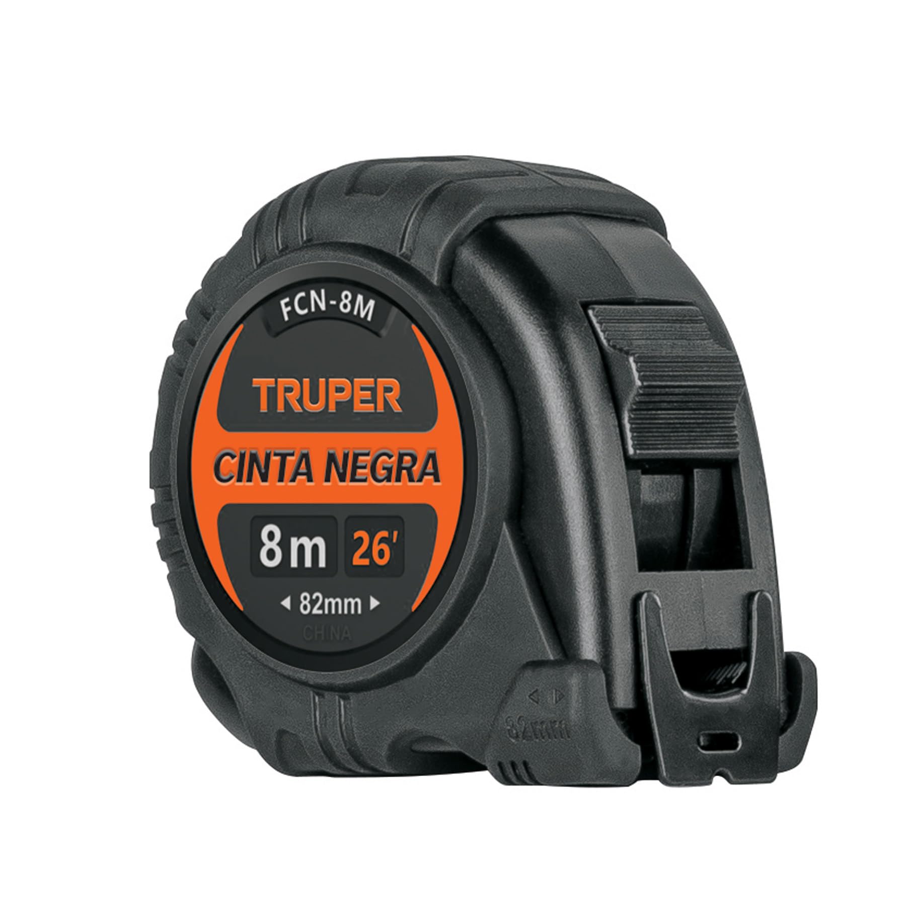 Black Fiberglass Measuring Tape 8m (27mm Width) - Durable, Flexible & Accurate for Construction, DIY Projects & Home Improvement