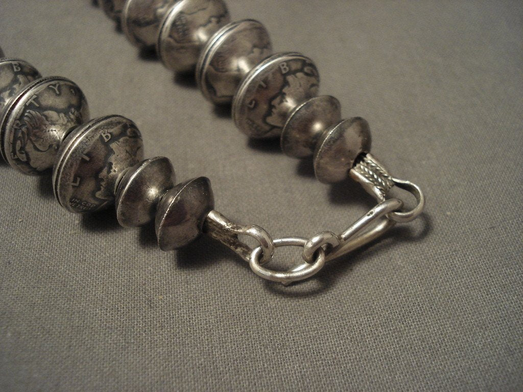 Authentic Navajo Native American Silver Necklace - 423g Hand-Tooled Sterling Silver Jewelry for Women & Men | Perfect for Boho, Western, and Festival Outfits