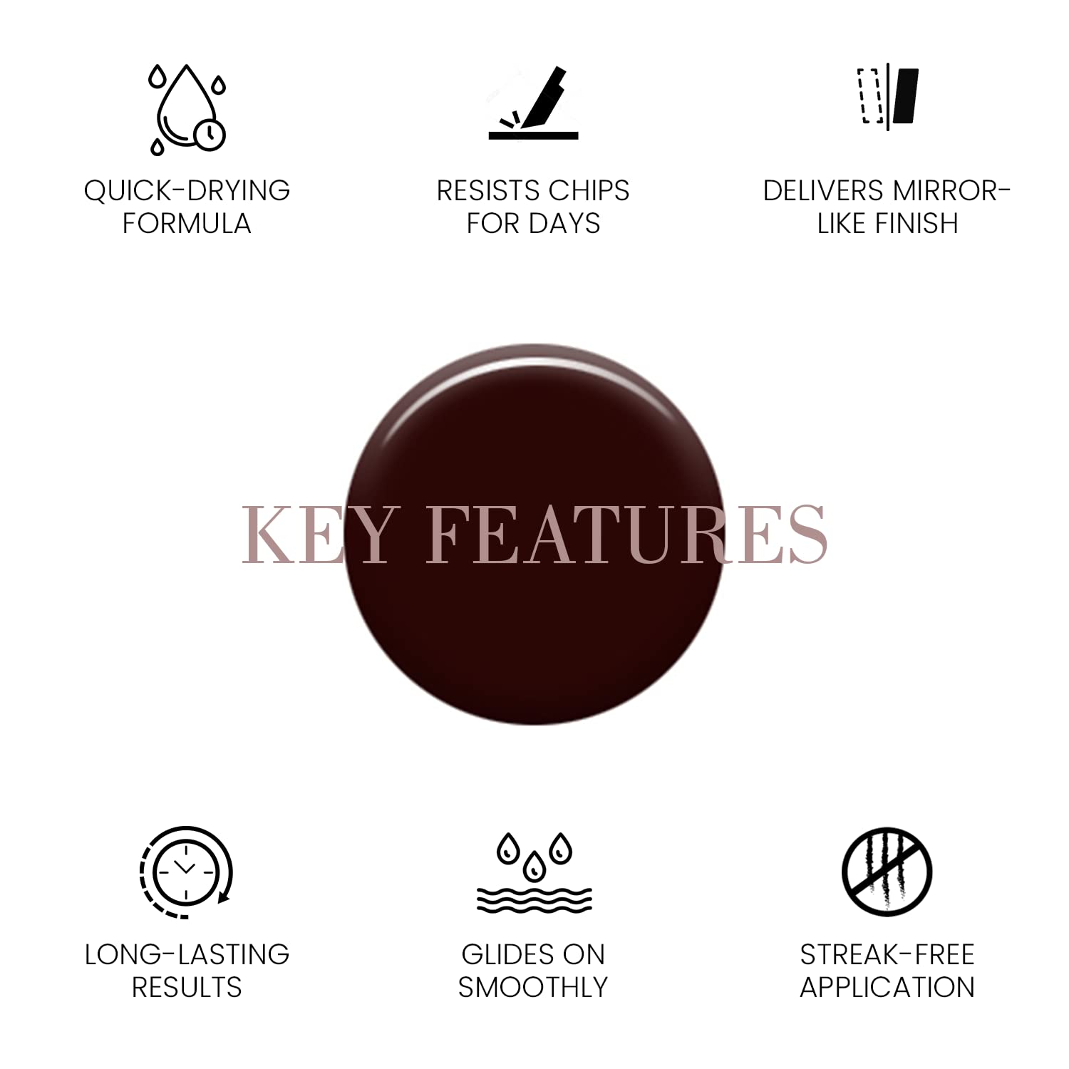 Lauren B. The Chateau Quick Dry Nail Polish - Vegan, Natural, Fast Drying Nail Art Polish for Women | Manicure & Nail Care Supplies | Perfect for Daily Wear, Parties & Special Occasions