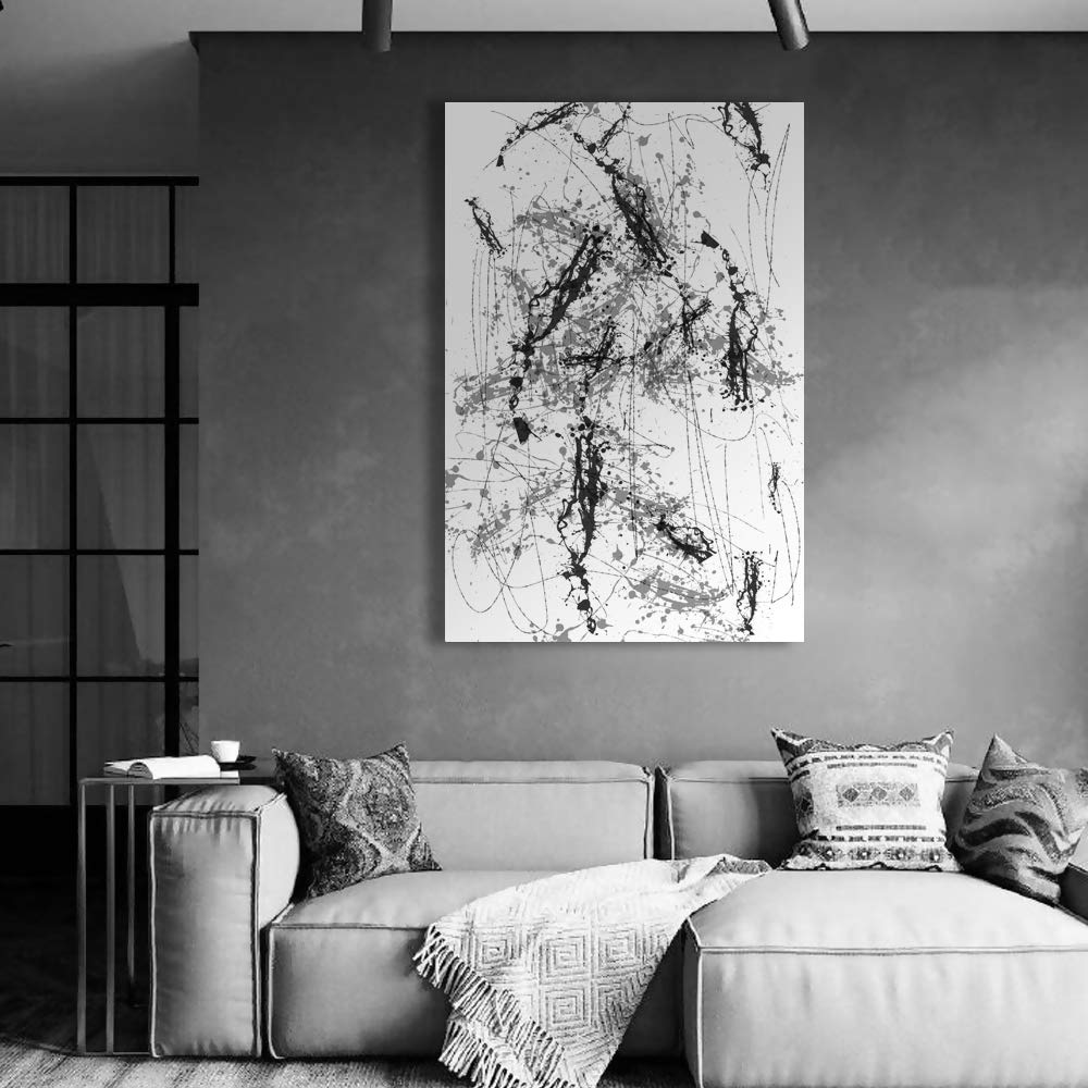 Wall26 - Modern Canvas Wall Art, Ink Giclee Painting - 32x48 Inches - Home Decor for Bedroom, Living Room & Office - Perfect for Housewarming Gifts & Interior Design