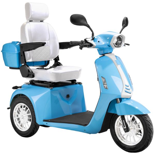 Premium Heavy Duty 3-Wheel Mobility Scooter for Adults - Lightweight & Foldable Electric Scooter with Long Battery Life - Ideal for Seniors, Travel, Shopping & Outdoor Activities