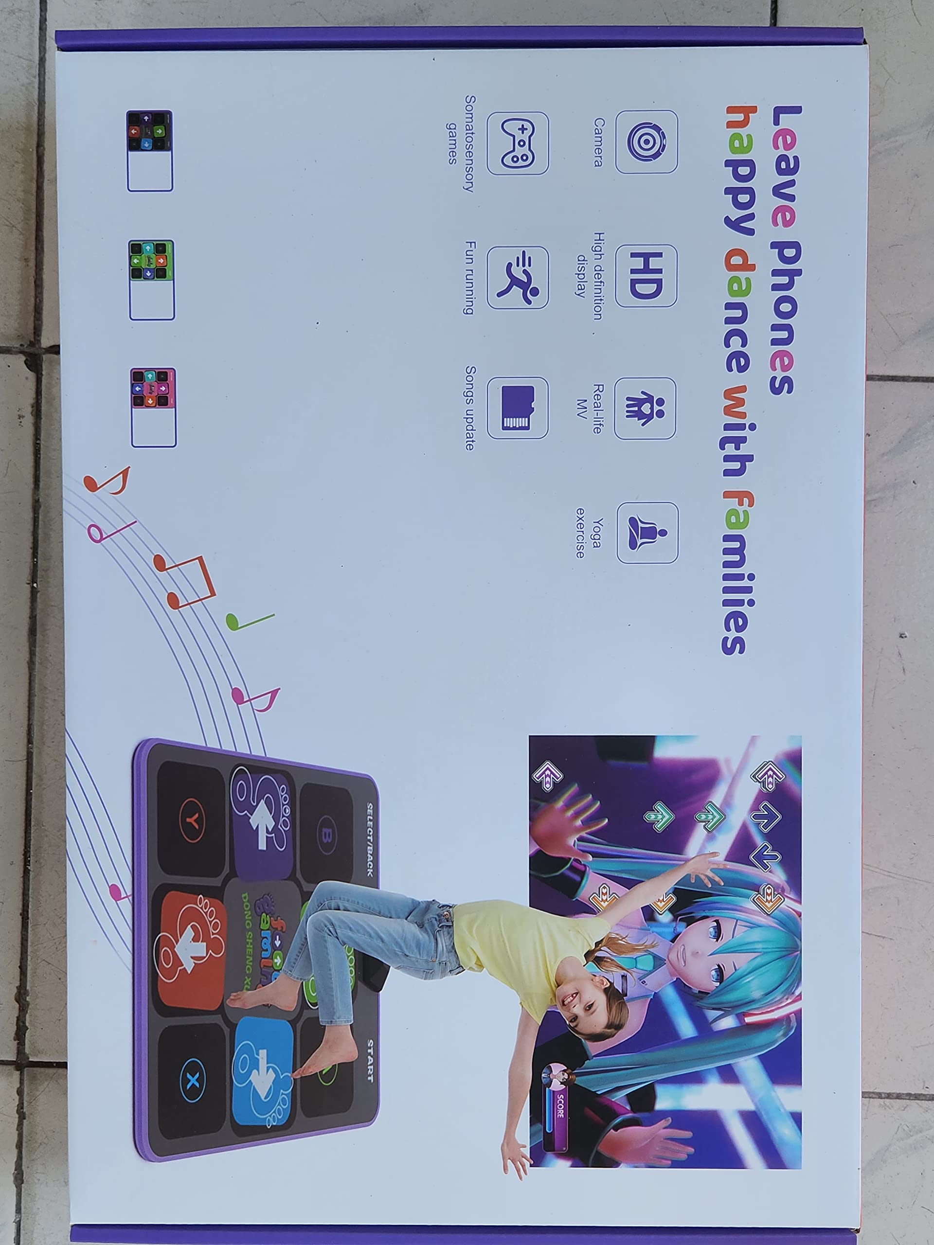 Electronic Dance Mat with Multiple Modes - Non-Slip HD Camera TV Dance Game Mat for Kids & Adults | Perfect for Christmas, Birthday & Valentine's Gifts | Fun Family Game Night & Fitness Activity