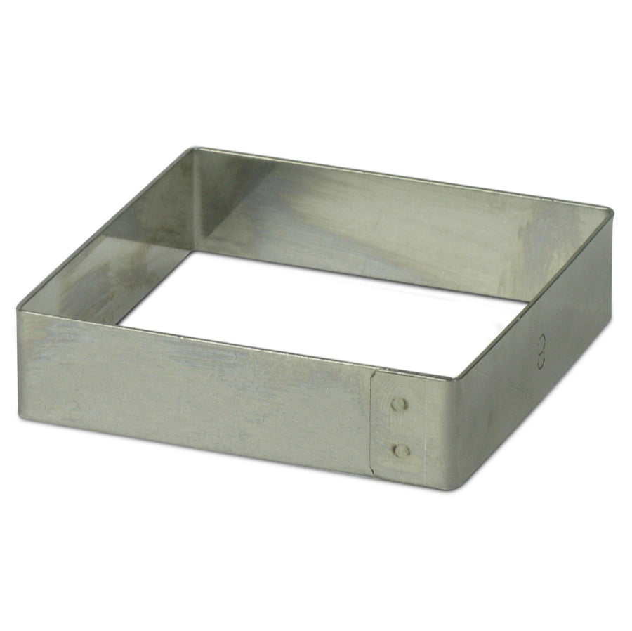 Square Ring Mold - 0.75 Inch Height for Baking, Cake Decorating, and Candy Making - Perfect for DIY Desserts, Wedding Cakes, and Chocolate Treats
