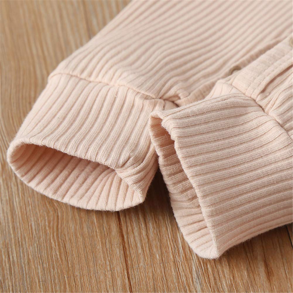 Newborn Baby Unisex Romper - Soft Knitted Ruffle Bodysuit with Snap Buttons | Summer Outfits for Boys & Girls | Perfect for Playtime, Photo Shoots & Daily Wear