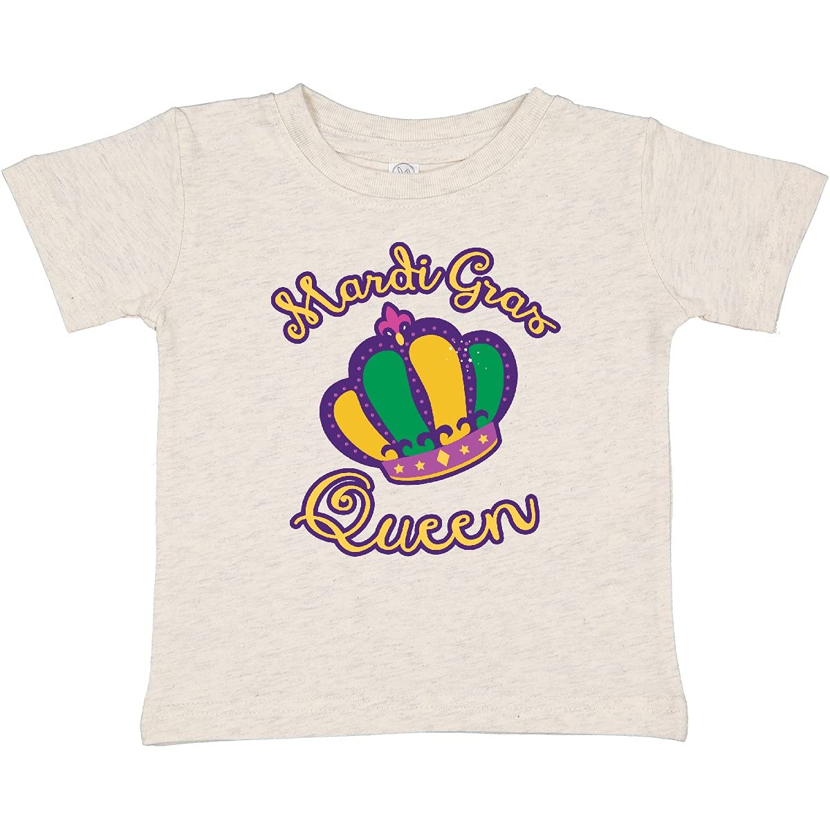 Inktastic Mardi Gras Queen Baby T-Shirt | Cute Carnival Outfit for Infants & Toddlers | Perfect for Mardi Gras Parties, Parades & Festivals