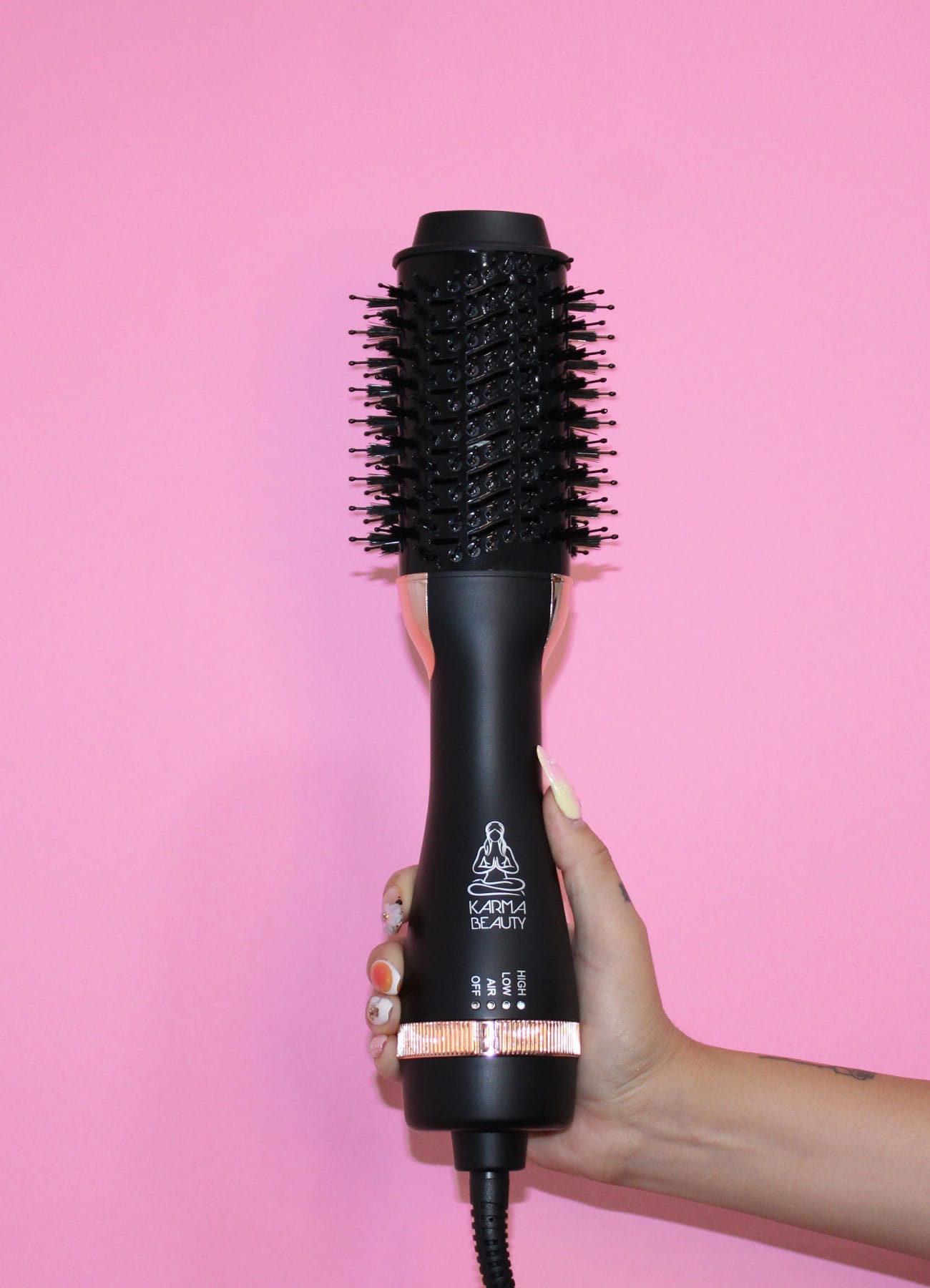 Cosmic Wave Blow Dryer Brush - Professional Hair Styling Tool for Smooth & Voluminous Hair | Perfect for Home Use, Travel & Salon Styling