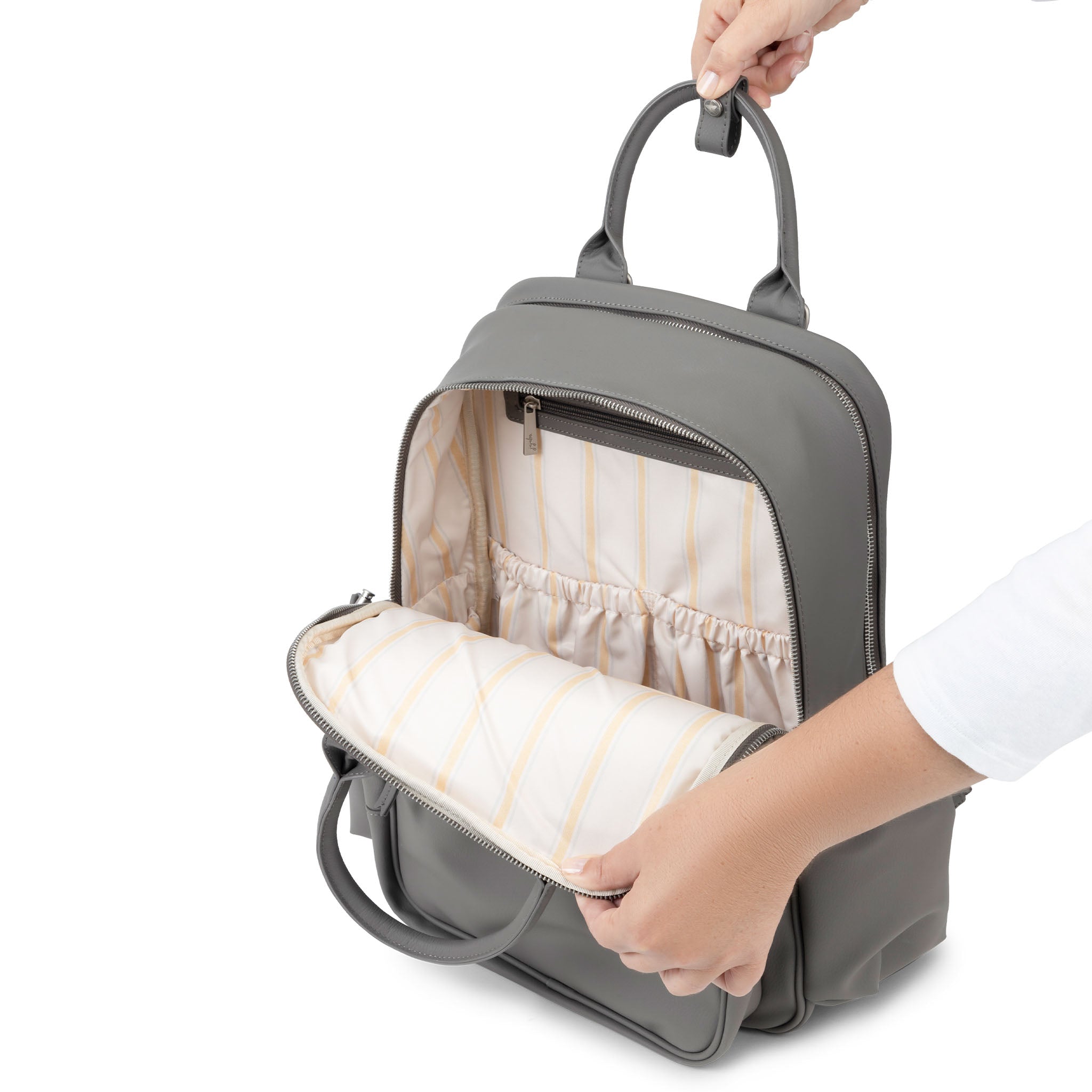JuJuBe Earth Leather Collection - Premium Vegan Leather Diaper Bags & Accessories for Moms | Stylish & Durable for Travel, Work & Everyday Use (Canada Only)