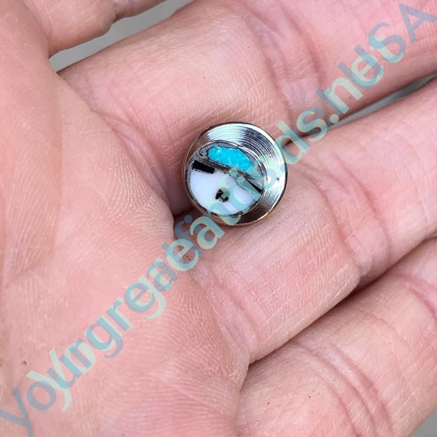 Tiny Zuni Sunface Straight Back Pin Tie Tack Sterling Silver - Handmade Native American Jewelry for Men & Women - Perfect for Weddings, Gifts & Formal Occasions