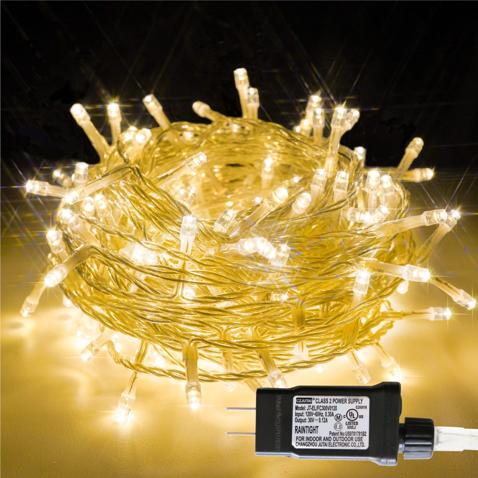 SUDDUS 100 LED Christmas Tree Lights - 33ft Warm White Fairy String Lights with Plug for Indoor & Outdoor Holiday Decor | Perfect for Christmas Trees, Windows, Bedrooms, Garlands, Tables, Backyards & Party Decorations