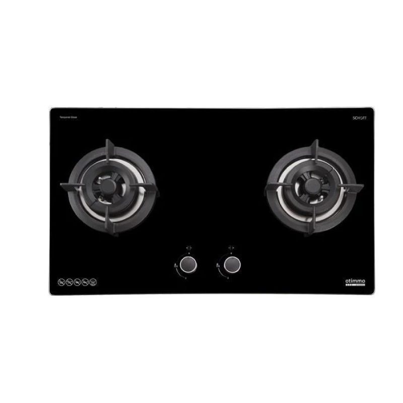 Europace ECH3121S 90cm Deluxe Stainless Steel Slim Range Hood + EBH3291U OTIMMO 2 Burner 90cm Stainless Steel Cooktop - Perfect for Modern Kitchen Ventilation and Gas Cooking