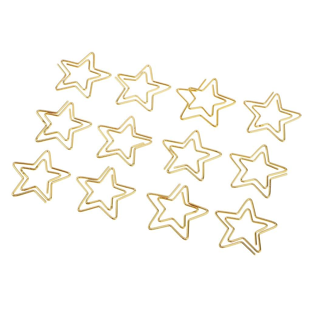 120-Piece Star Shaped Paper Clips - Colorful Small Bookmark Clips for Office, School, and Home Organization - Perfect for DIY Crafts, Scrapbooking, and Gift Wrapping