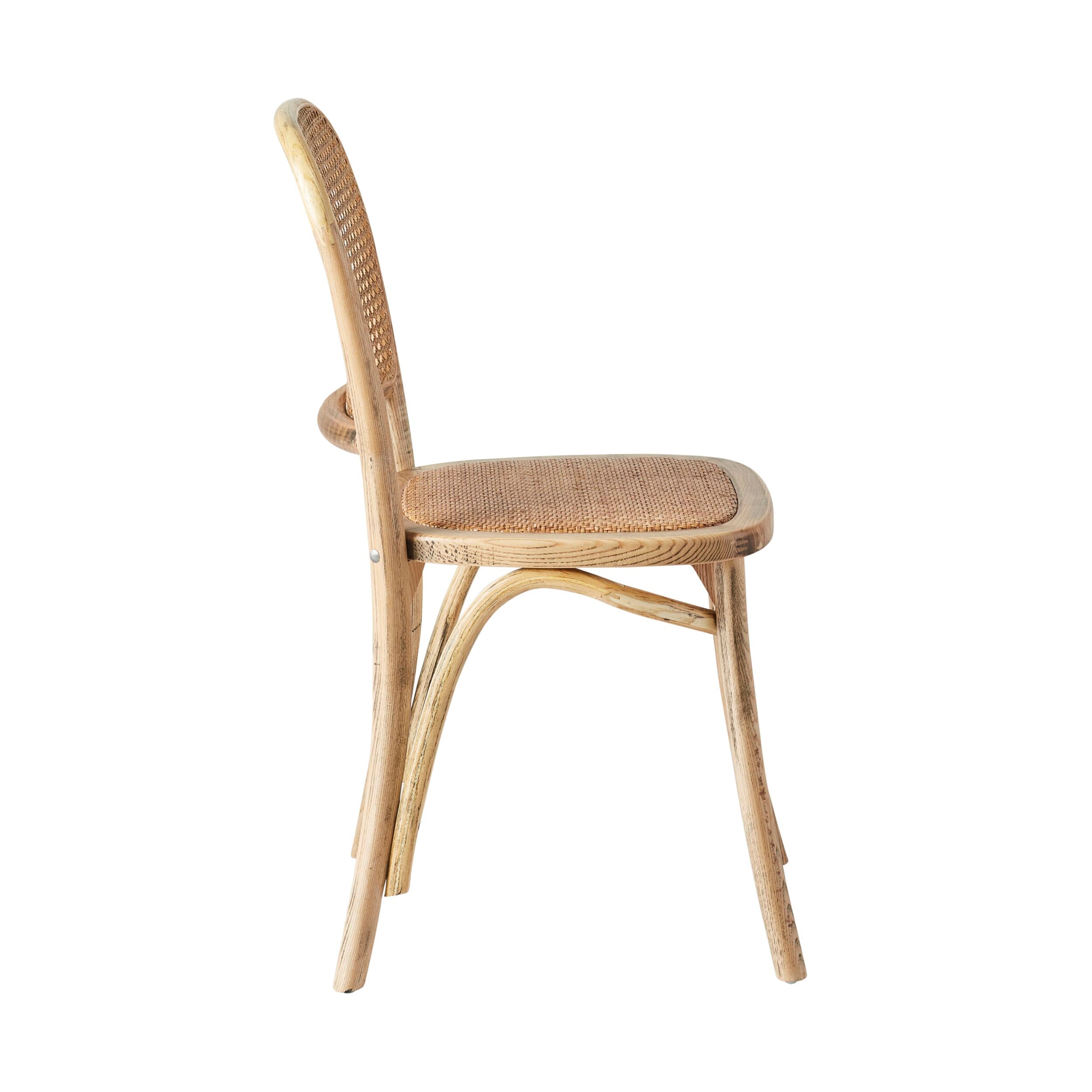 Bastion Oak Dining Chair Natural - Solid Wood Modern Kitchen Dining Room Chairs for Home Restaurant Cafe - Perfect for Farmhouse, Rustic, and Contemporary Decor