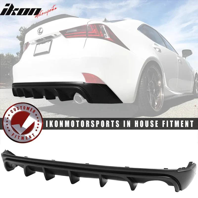 2014-2016 Lexus IS250 IS350 IS200T Rear Bumper Lip Diffuser - Sport Style PP Material for Enhanced Aerodynamics & Styling - Perfect for Car Enthusiasts & Street Racing