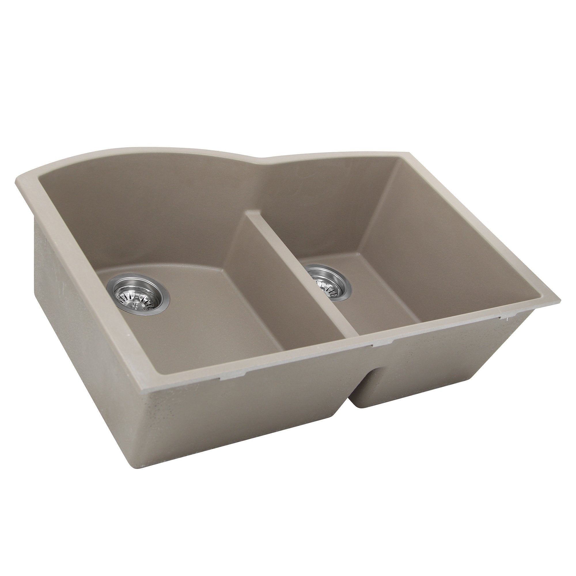 Nantucket 60/40 Double Bowl Undermount Granite Composite Kitchen Sink - Durable & Stylish for Modern Homes | Perfect for Cooking, Washing Dishes, and Food Prep