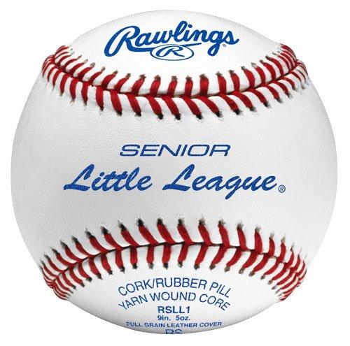 Rawlings Senior Little League Competition Grade Baseballs - 1 Dozen Official Game Balls for Youth & High School Baseball Practice, Training & Games