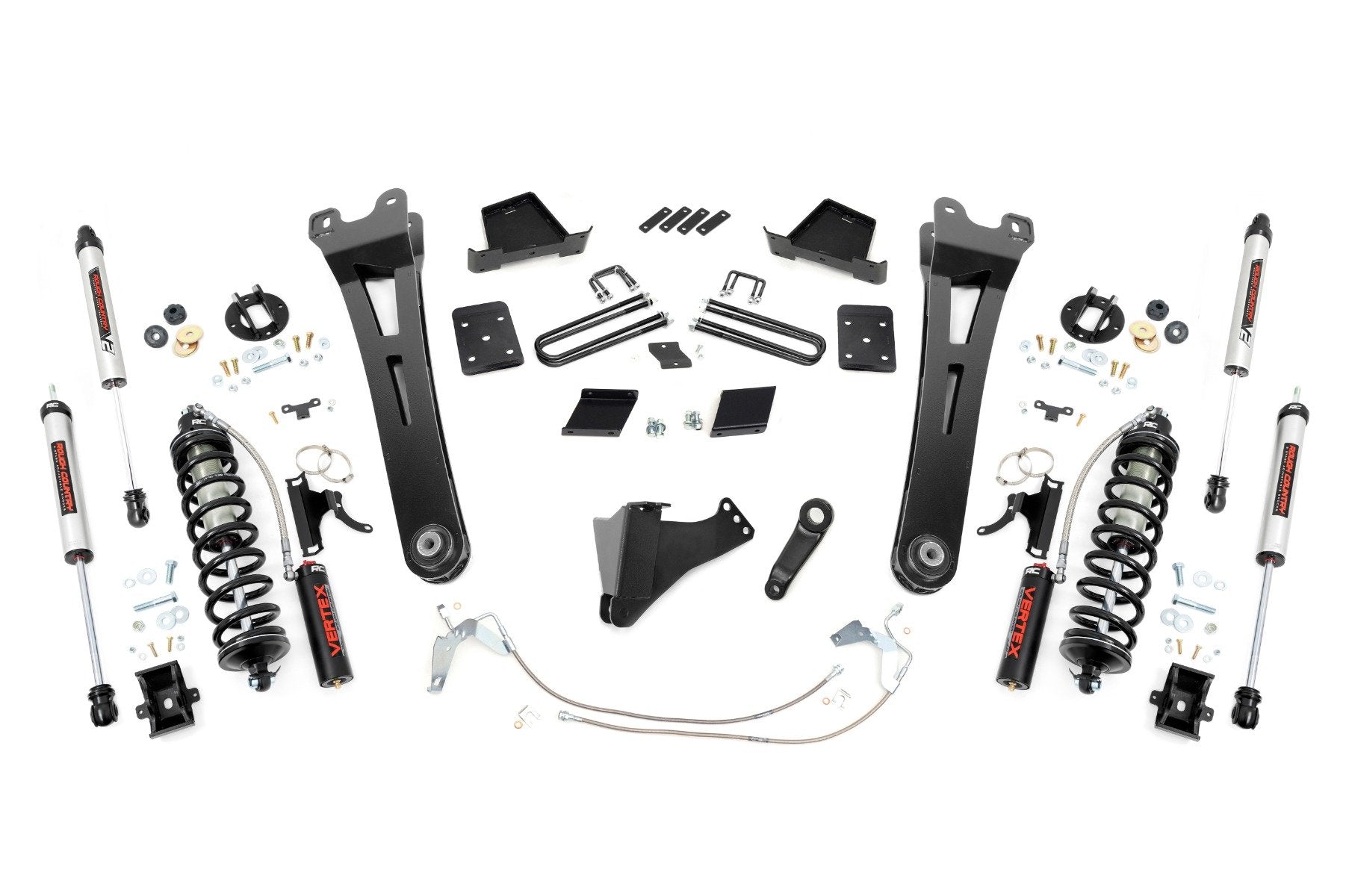 6 Inch Lift Kit for Ford F-250 Super Duty (2011-2014) - Heavy Duty Diesel Suspension Upgrade with Radius Arms & C/O V2 Shocks - Perfect for Off-Roading, Towing & Truck Customization
