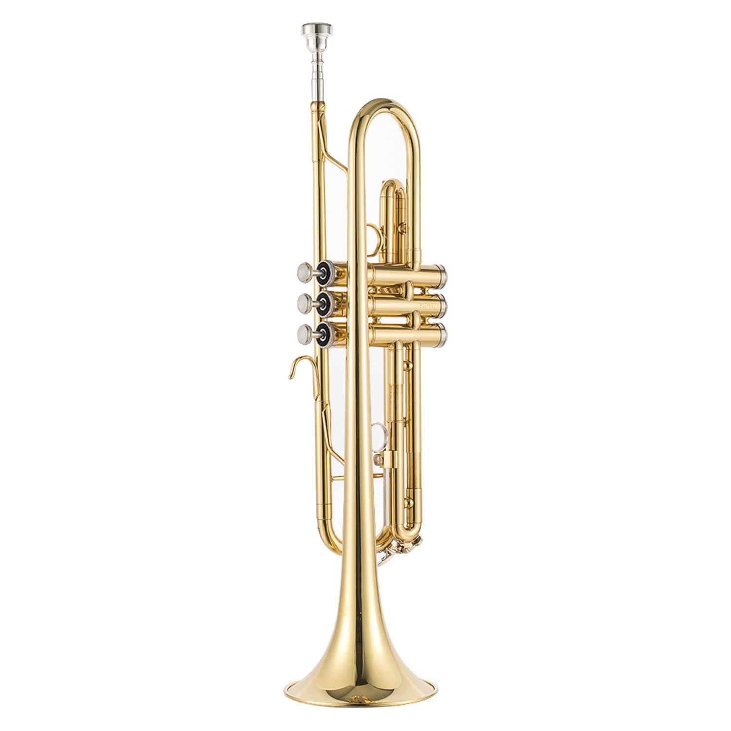 LeSage Standard Bb Trumpet - Gold Brass & Stainless Steel with 7C Mouthpiece, Gloves & Hard Case - Perfect for Beginners, Students & Professional Musicians