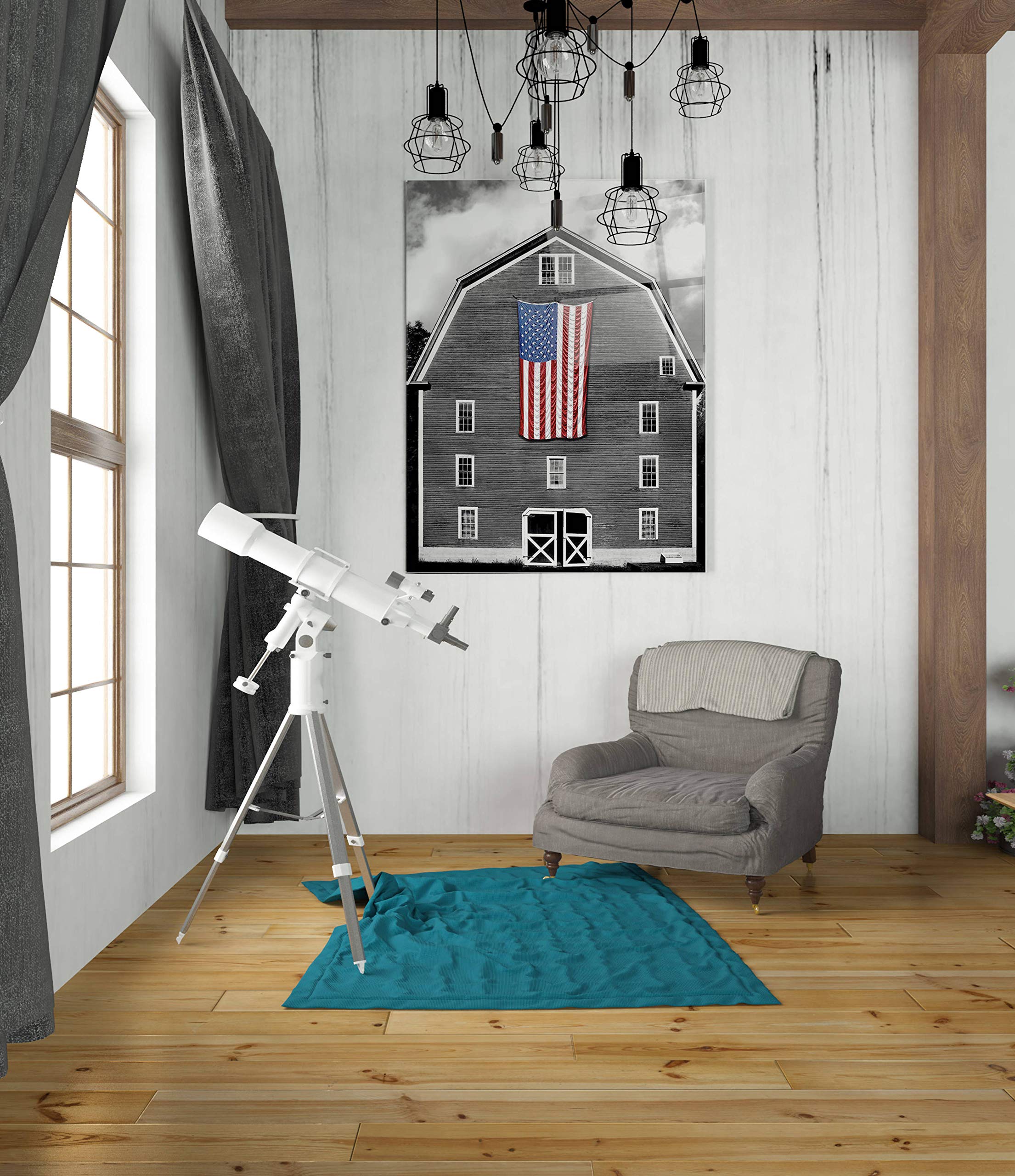 Flags of Our Farmers XIX by James McLoughlin - 24x36 Inch Acrylic Glass Wall Art Painting, Modern Farmhouse Decor for Living Room, Bedroom & Office