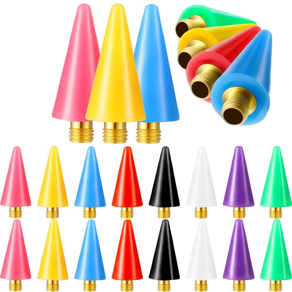 16 Pieces Nail Rhinestones Picker Replacement Tips for Nail Dotting Pen - Nail Art Gem Jewelry Kit for DIY Manicure, Salon & Home Nail Decoration