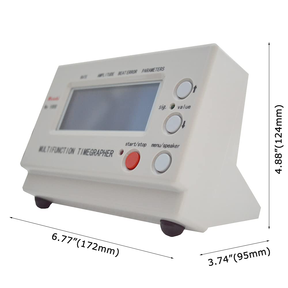 INTBUYING MTG-1000 Professional Mechanical Watch Timegrapher - Multifunction Timing Tester & Calibration Machine (110V) for Watchmakers & Repair Shops | Perfect for Watch Accuracy Testing, Regulation & Maintenance