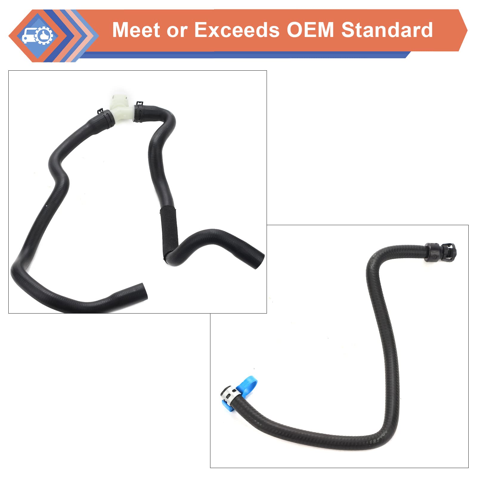 6-Piece Engine Radiator Coolant Hose Kit for 2011-2016 Chevy Cruze 1.4L - Includes Heater Hose, PCV Pipe & Coolant Inlet Hose - Replaces OEM #13251447, 13251435, 13291779, 94543097, 25193343, 55596898 - Perfect for Engine Cooling System Maintenance & Repair