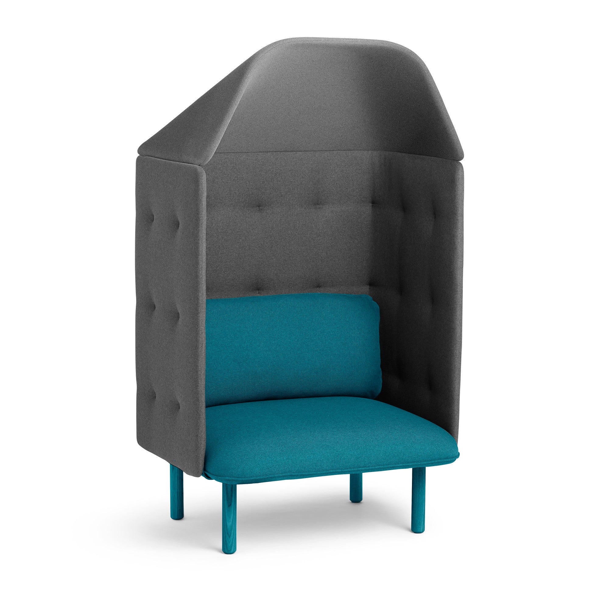 QT Privacy Lounge Chair with Canopy - Outdoor Patio Sunshade Recliner for Poolside, Beach & Garden Relaxation | Comfortable Sunbathing & Reading Chair