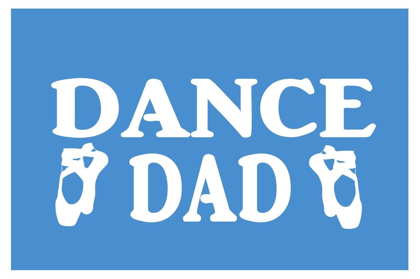 Dance DadH813 8 Inch Sticker Decal for Ballet & Tap Dance Shoes - Perfect for Dance Uniforms, Tutus & Costume Accessories | Great for Dance Recitals, Competitions & Performances