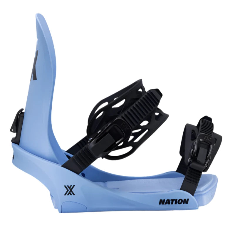 Fix Nation 2025 Snowboard Bindings - Adjustable, Lightweight & Durable for All-Mountain & Freestyle Riding - Perfect for Powder, Park & Backcountry Adventures
