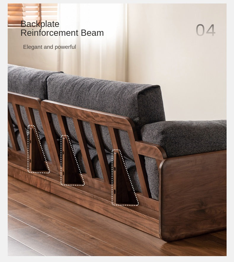 Premium Black Walnut Solid Wood Italian Style Luxury Furniture - Perfect for Modern Living Rooms, Bedrooms & Office Spaces