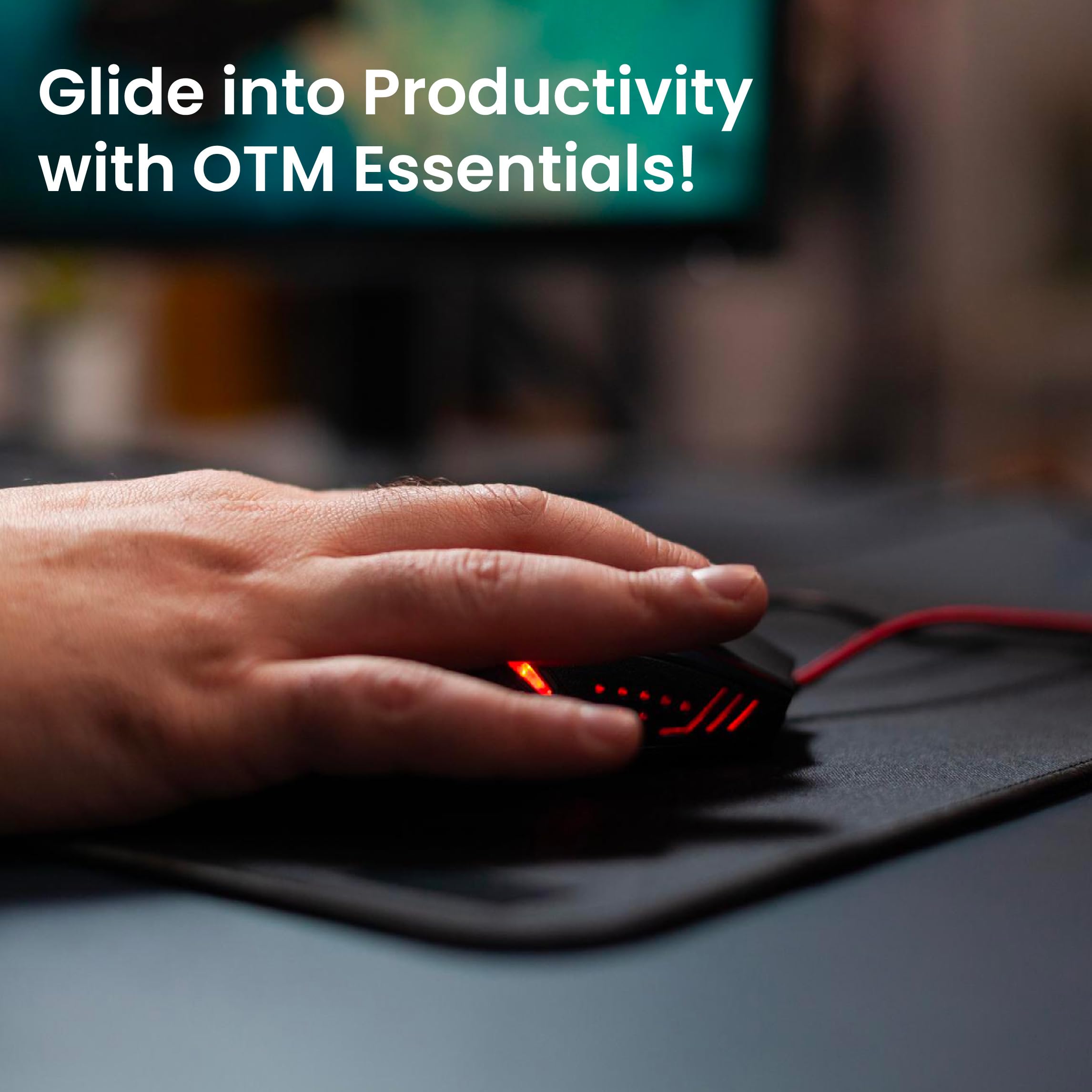 OTM Essentials University of North Texas Standard Fabric Mouse Pad - Premium Desk Accessory for Work & Gaming - Perfect for Office, Home & Dorm Room Setup