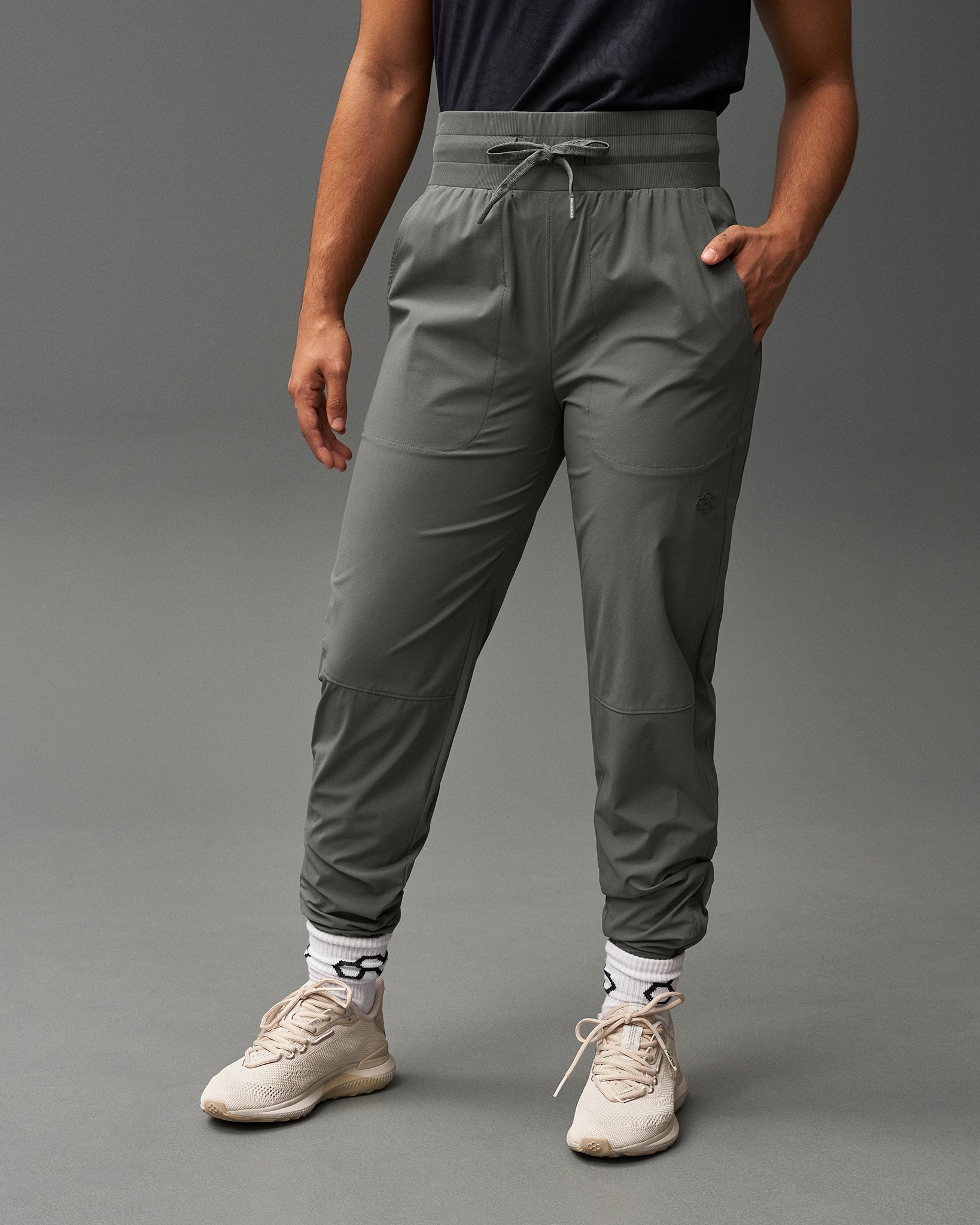 RUDIS Women's Lightweight Tech Jogger Pants - Breathable High-Waisted Yoga Running Workout Pants for Gym, Lounge & Travel