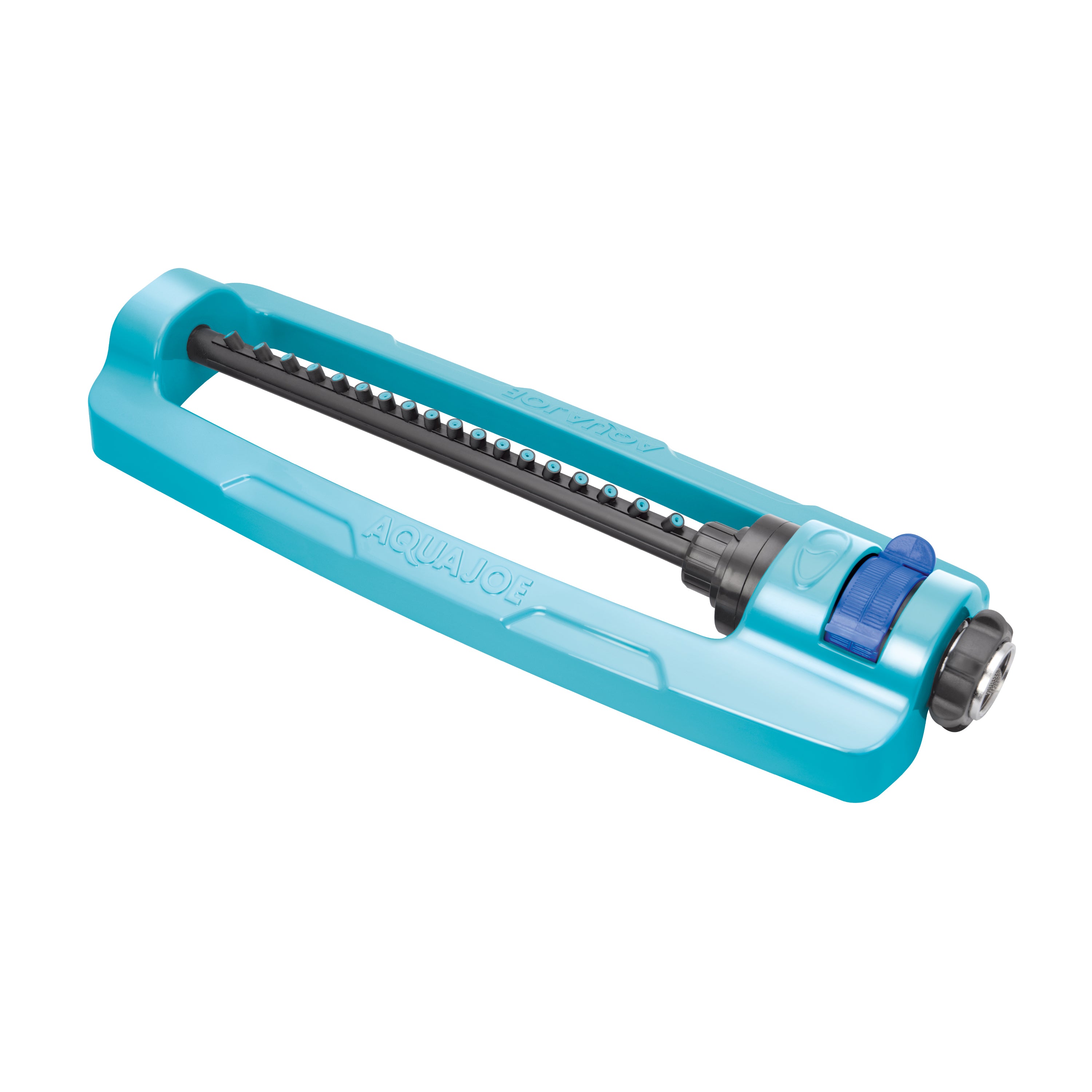 Aqua Joe SJI OMS18 Heavy Duty Metal Base Oscillating Lawn Sprinkler - Adjustable Spray Pattern, 4000 Sq Ft Coverage for Large Yards, Gardens & Landscaping