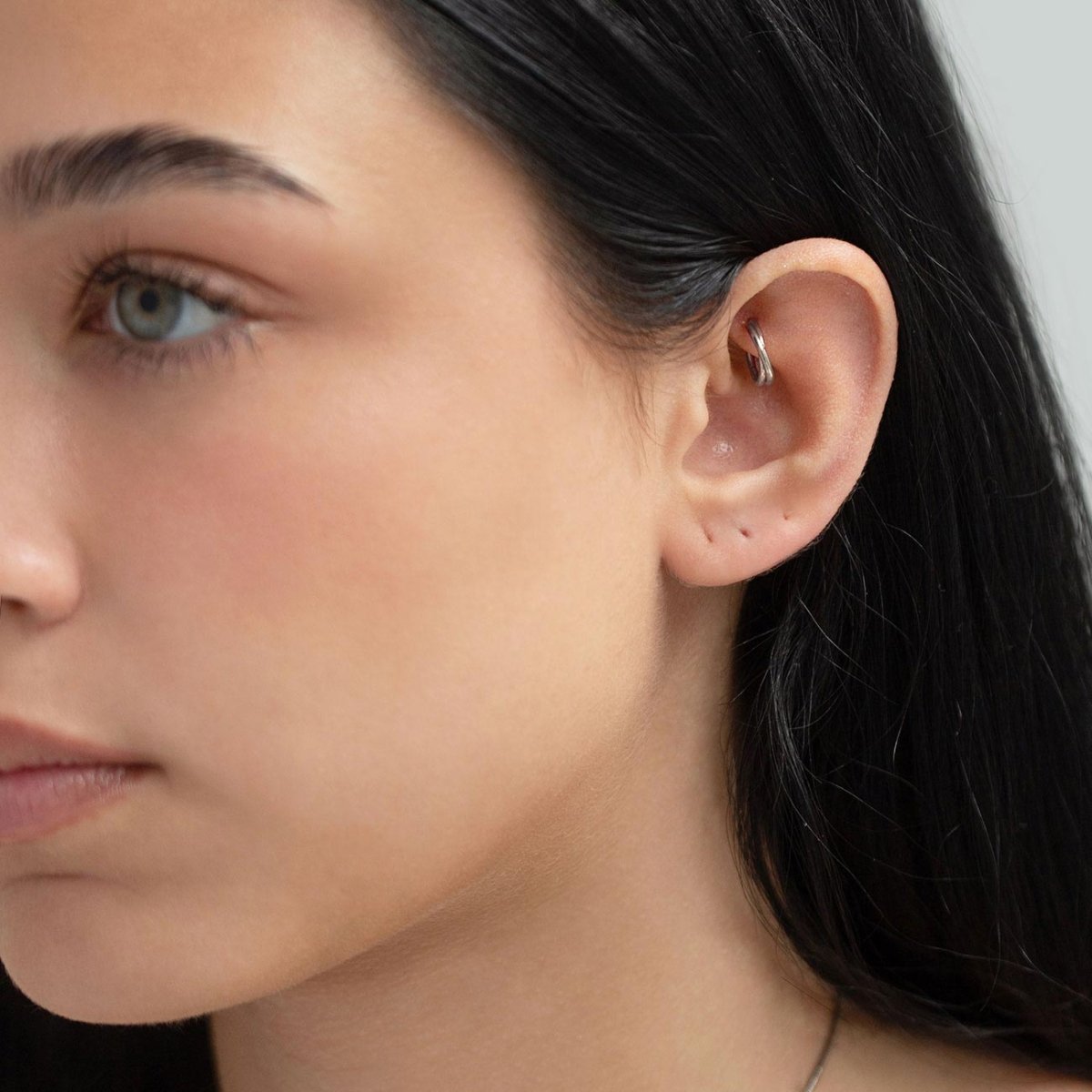 Criss Cross Cartilage Hoop Earrings - 14K Gold Plated Minimalist Helix Hoops for Women - Perfect for Everyday Wear, Piercing Jewelry & Gifts