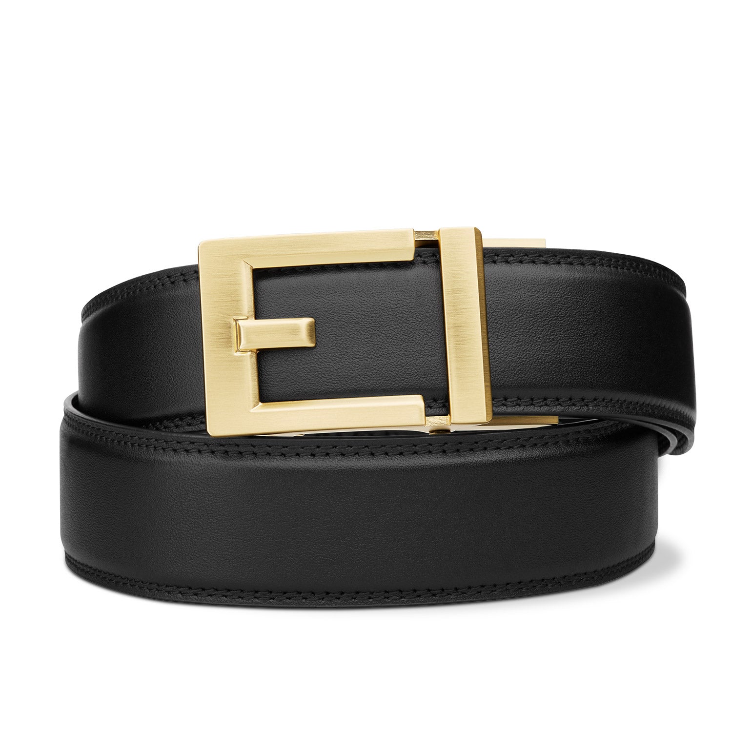 Premium EXPRESS BRASS BUCKLE Leather Belt for Men - 1.37