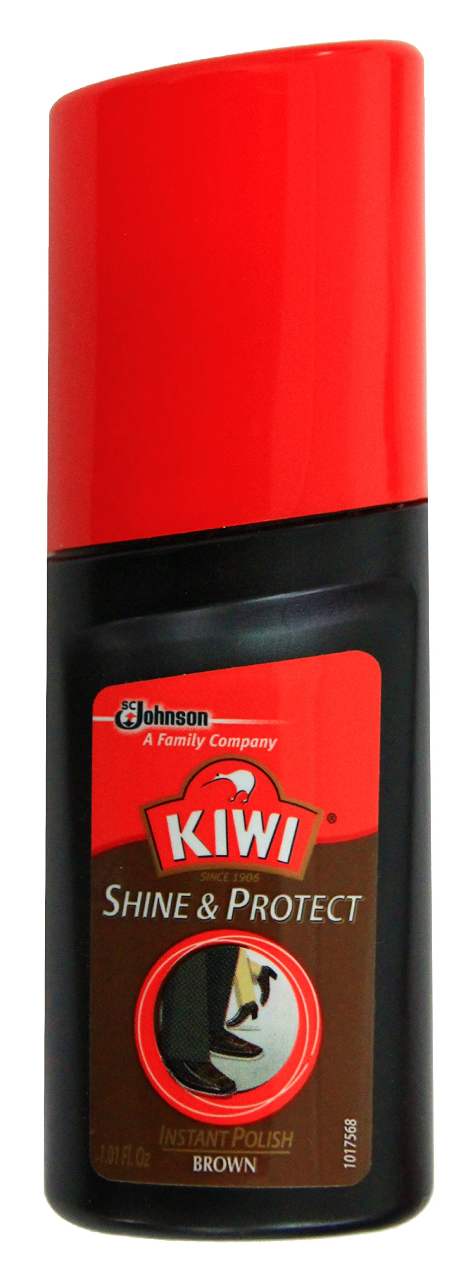 KIWI Shine & Protect Shoe Polish - Travel Size 1 Fl Oz for Leather Shoes & Boots - Perfect for On-the-Go Shoe Care & Quick Touch-Ups