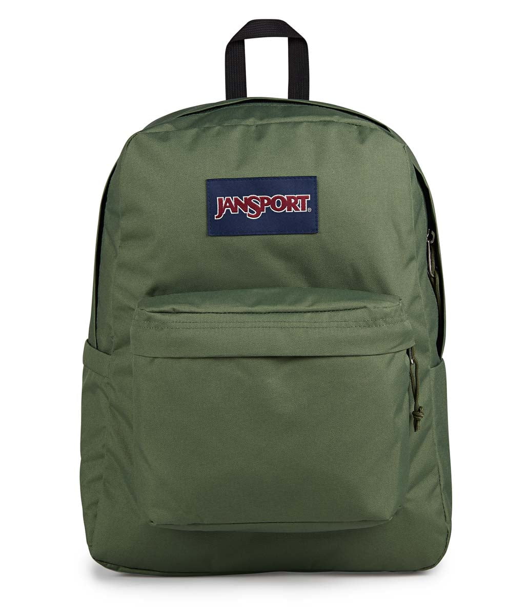 JanSport SuperBreak Plus Backpack - Lightweight Laptop Backpack for School & Travel, Durable Cargo Green Daypack with 15