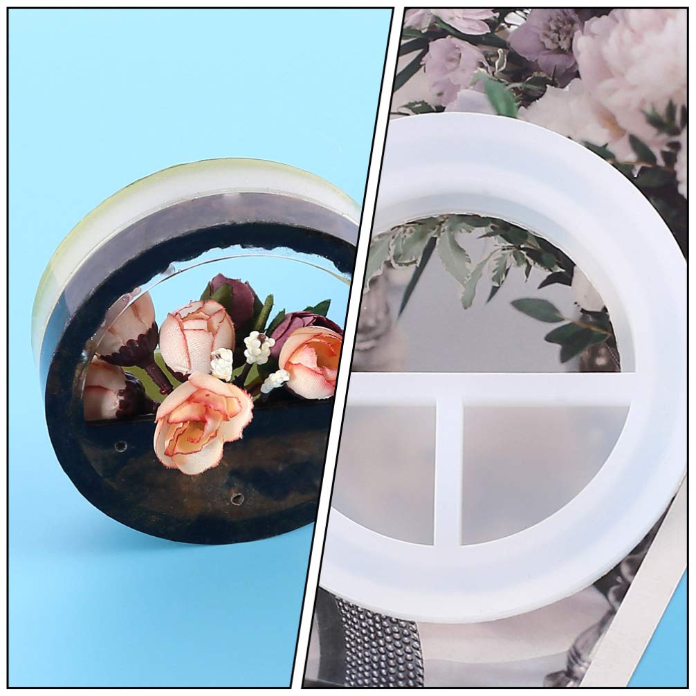 EXCEART Silicone Epoxy Resin Mold for Door Handles, Planters, Vases, Flower Pots, Soap & Crystal Casting - DIY Craft Molds for Home Decor, Jewelry Making & Gift Projects