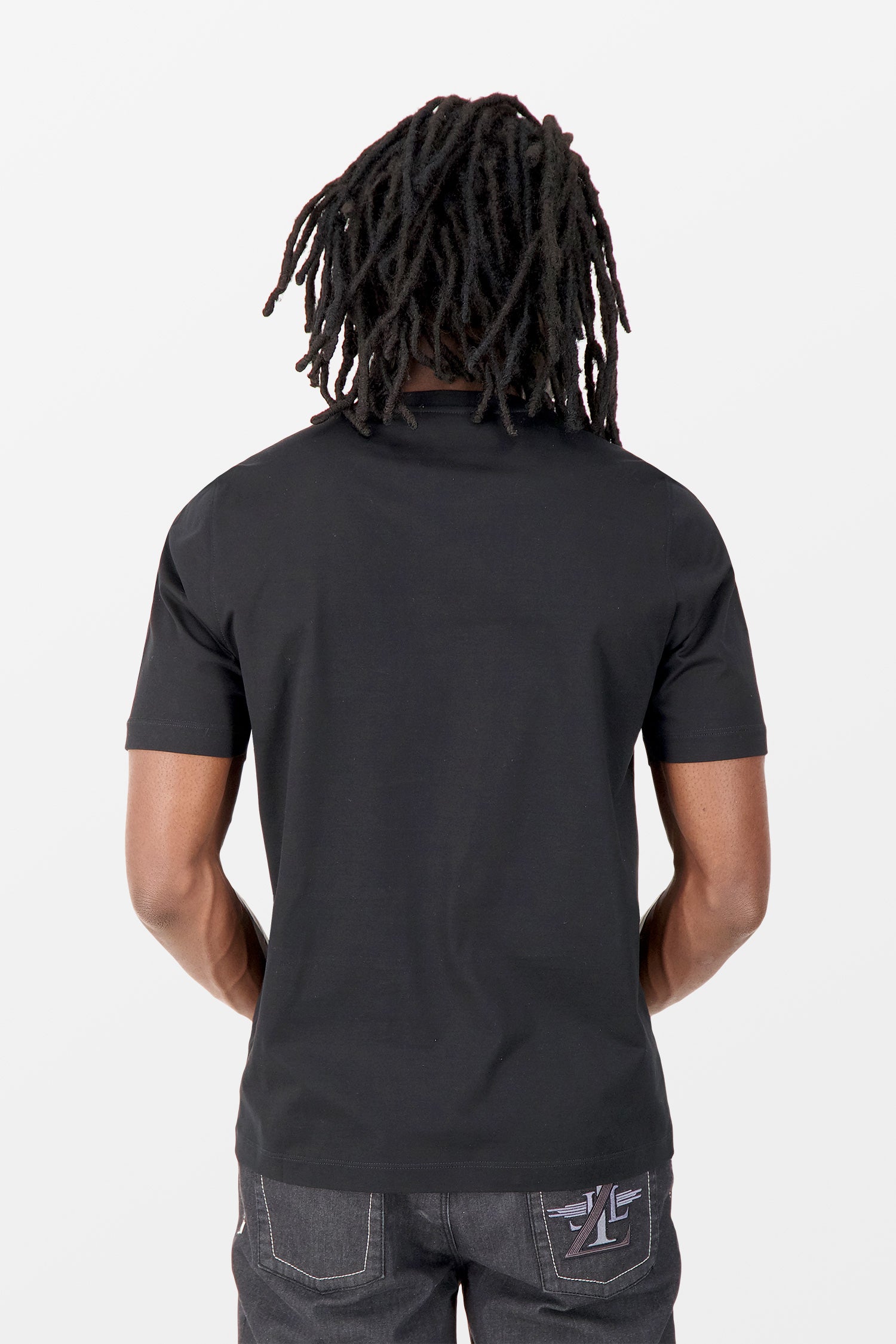 Zilli Black Embroidered T-Shirt for Men - Stylish Casual Wear for Everyday Outfits & Summer Fashion