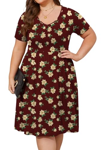 Yellow Floral Red