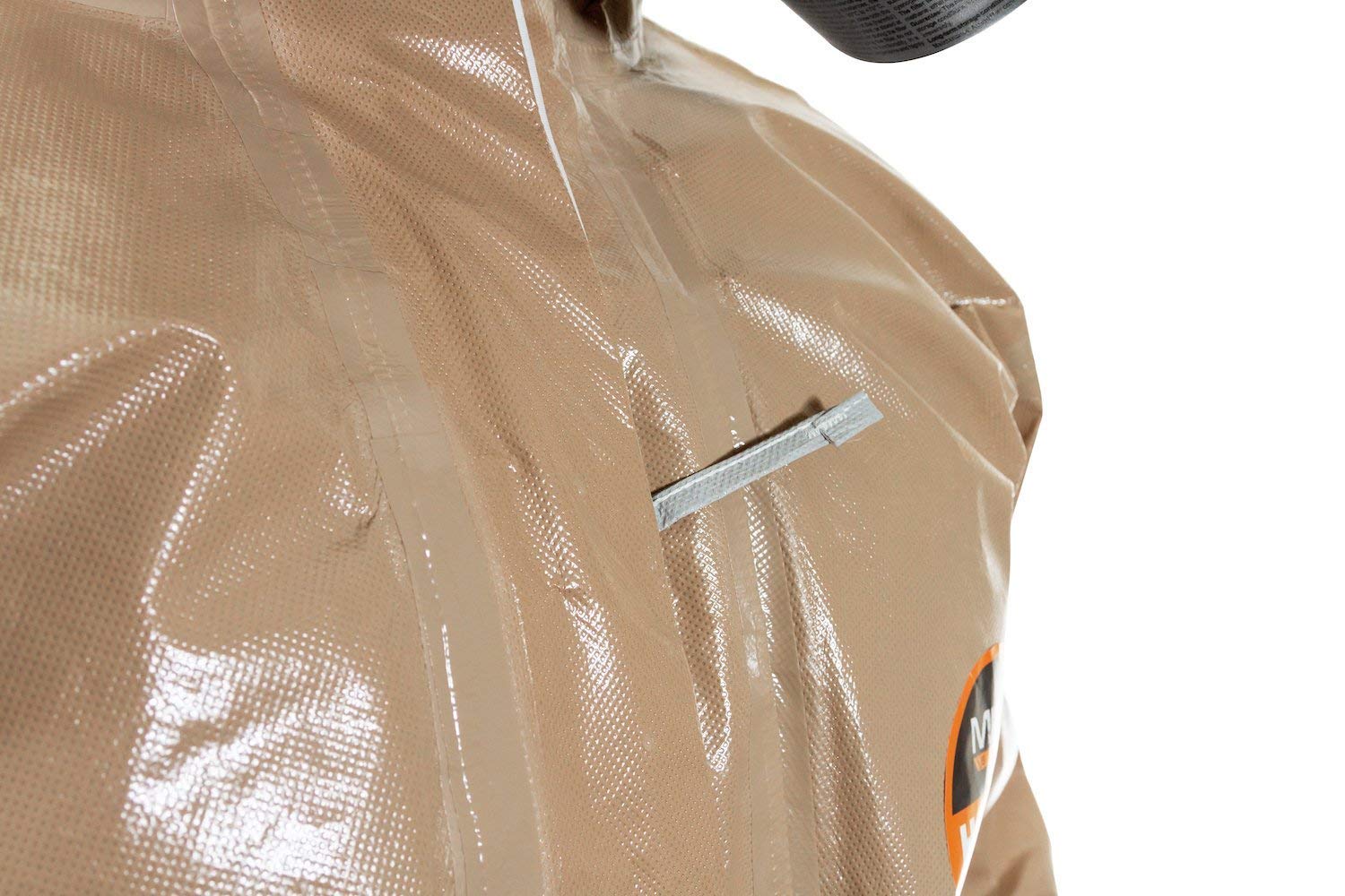 MIRA SAFETY Disposable Protective Coverall with Hood & Elastic Cuffs - Chemical & Biological Hazard Protection for Emergency Response, Healthcare & Industrial Safety