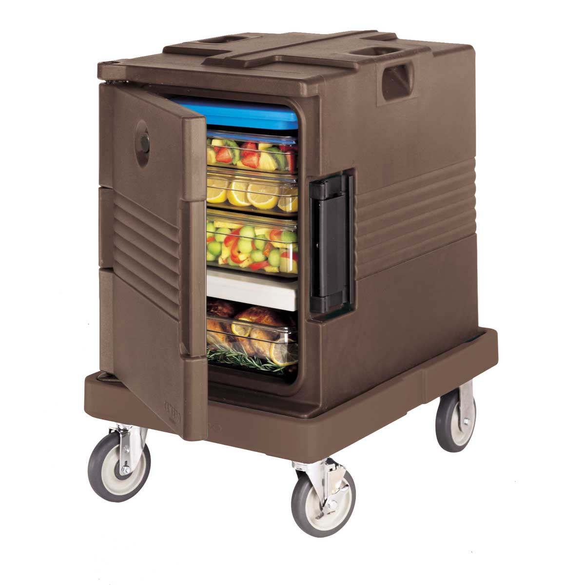 Cambro UPC400131 60 qt Ultra Pan Carrier - Dark Brown Food Storage Container for Commercial Kitchens, Catering & Bulk Food Transport