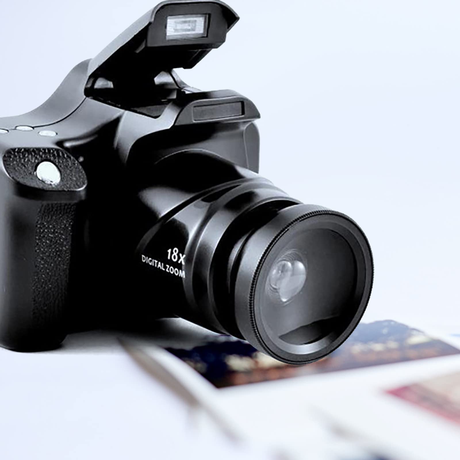 1080p HD Digital Camera with 24MP, 18X Zoom & Anti-Shake - 3 Inch LCD SLR Camera for Photography & Vlogging - Perfect for Travel, Events & YouTube Content Creation