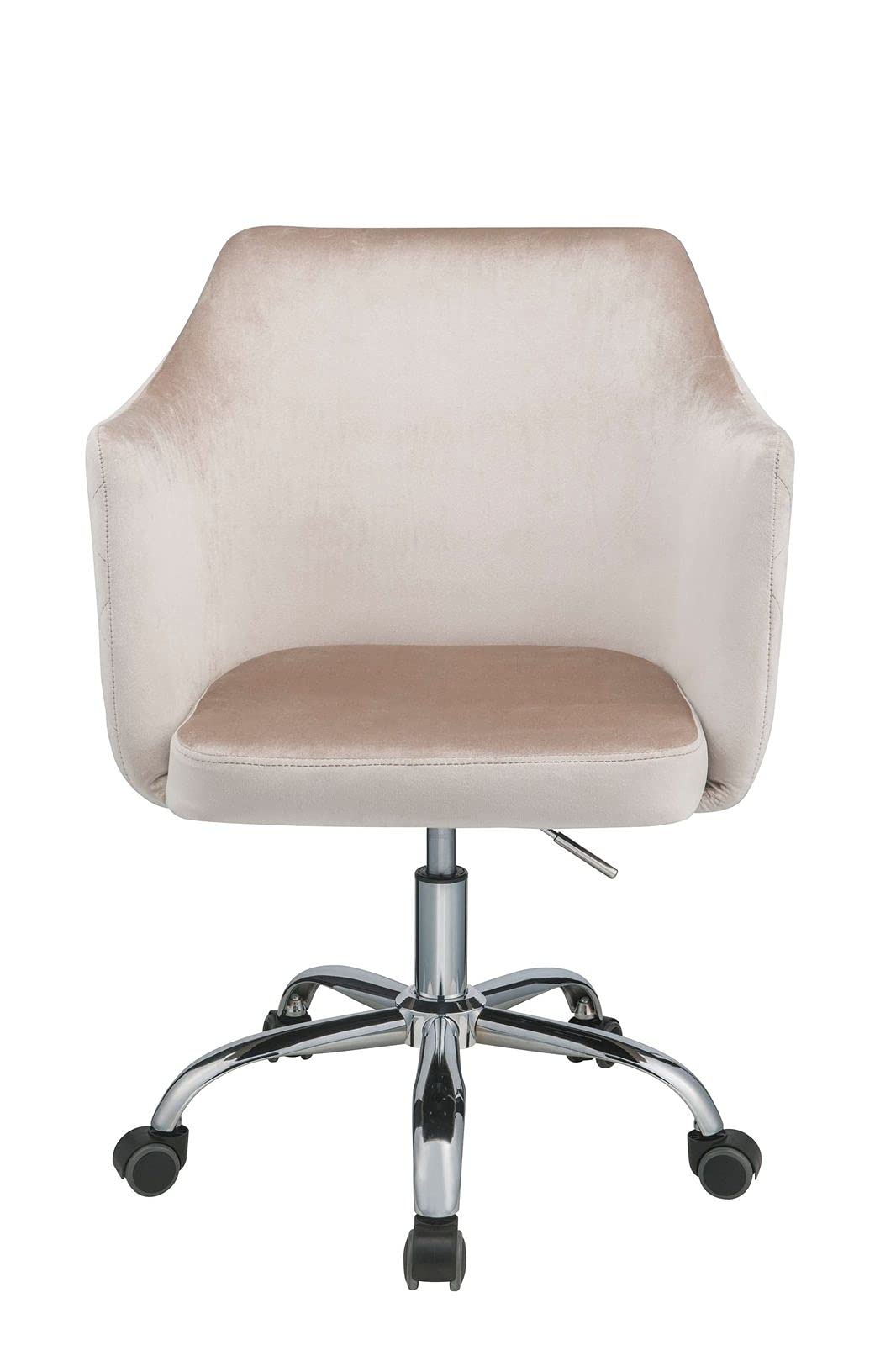 Velvet Vanity Chair with High Back - Diamond Tufted Office Bucket Chair for Bedroom & Living Room, 360° Swivel Desk Chair - Perfect for Makeup, Dressing Table & Home Office Workspace