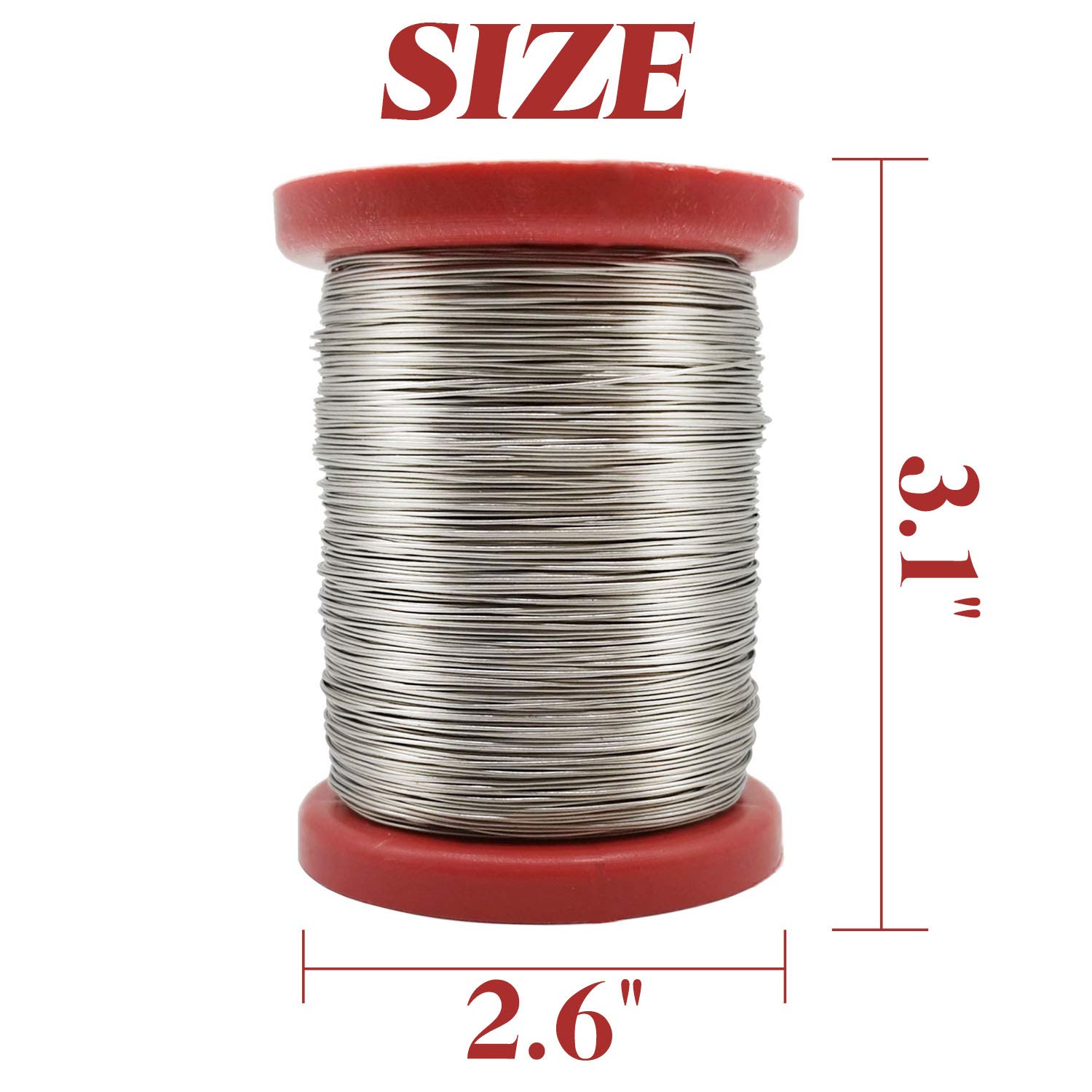 TIHOOD 0.55mm 500G Stainless Steel Bee Hive Frame Wire - Durable Beekeeping Equipment for Hive Building & Maintenance, Essential Beekeeper Tool for Honeycomb Support | Perfect for DIY Beehive Construction & Apiary Setup