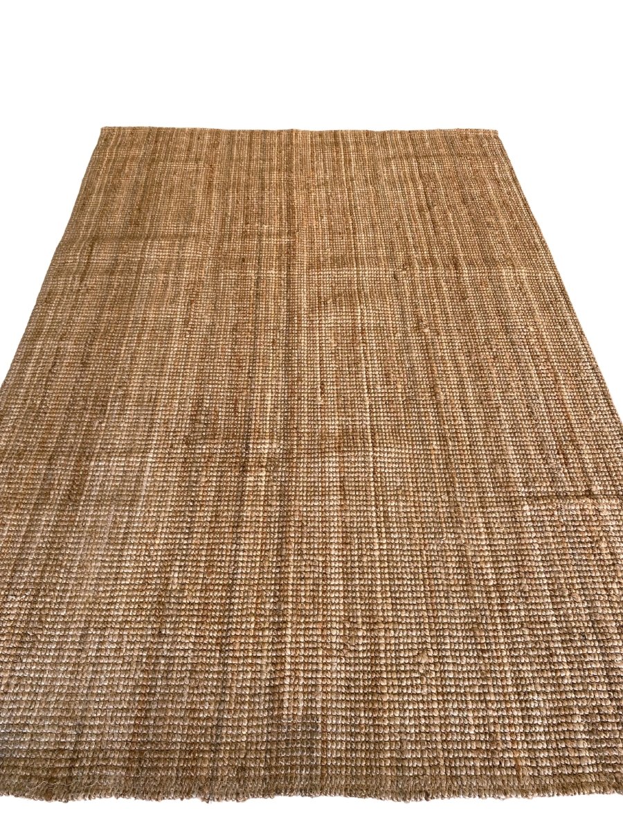 Handwoven Turkish Overdyed Jute Rug - 7.8x5.3ft Natural Braided Boho Chic Floor Mat for Living Room, Bedroom & Home Decor